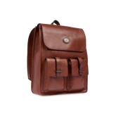 Leder Rucksack für Herren mit Fronttaschen - Herren | The Bridge