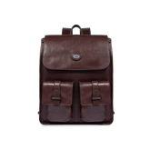 Zaino in pelle uomo con tasche frontali - Idee regalo uomo | The Bridge