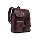 Zaino in pelle uomo con tasche frontali - Idee regalo uomo | The Bridge