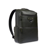 Men's leather backpack with single zip and front pocket - Travel backpacks | The Bridge
