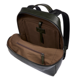 Men's leather backpack with single zip and front pocket | The Bridge