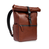 Zaino in pelle uomo con apertura roll-top - Idee regalo uomo | The Bridge