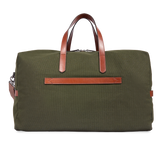 Medium leather and fabric duffle bag | The Bridge