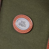 Medium leather and fabric duffle bag | The Bridge