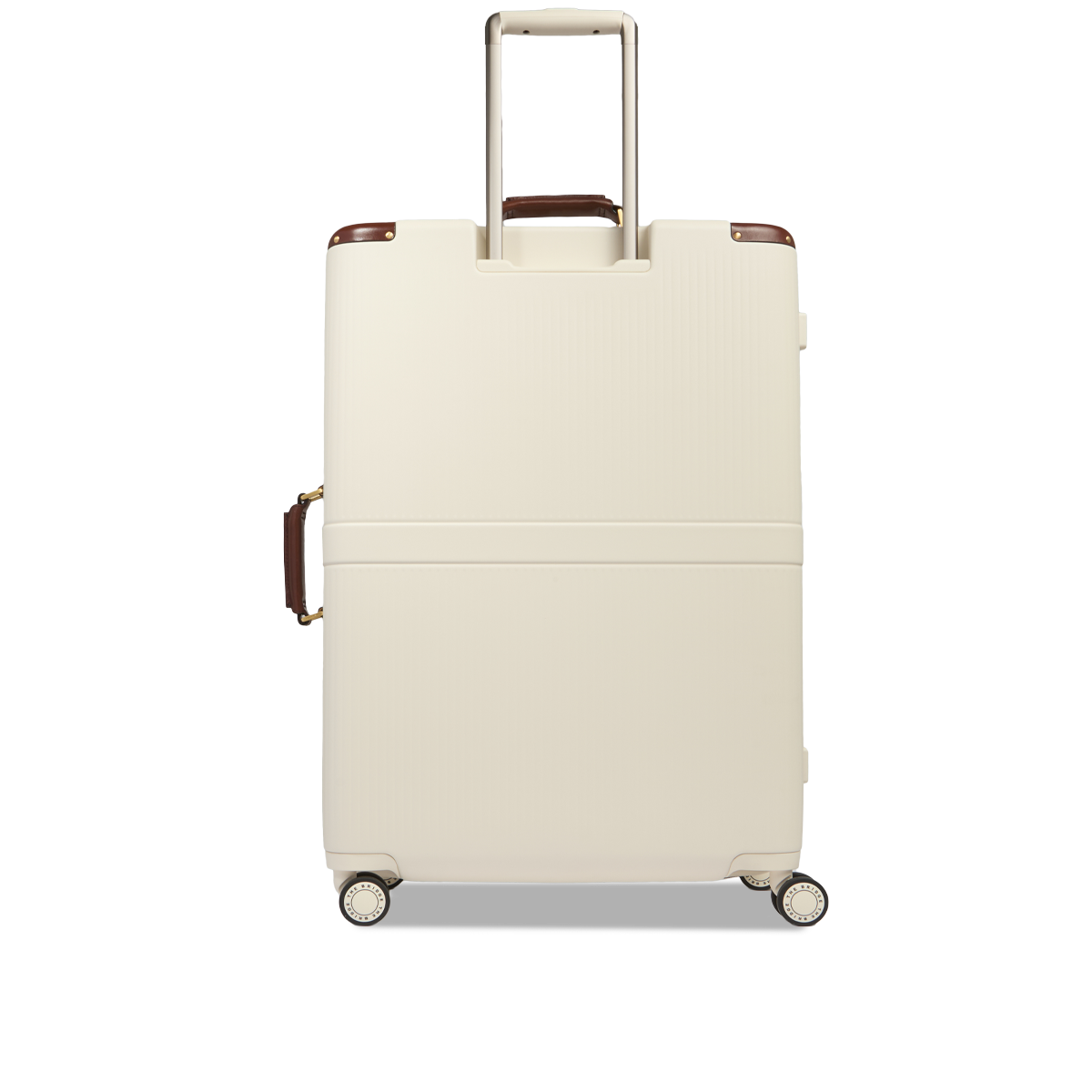 THE BRIDGE 大型トランクバッグ Leather and polycarbonate trolley large size NATURAL/BROWN/GOLD
