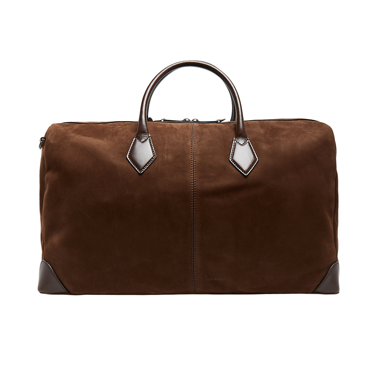 【新品】【FEELS.】SUEDE TOUCH TRAVEL BAG BROWN Nubuck Leather Travel Bag MOKA/ DARK RUTHENIUM | The Bridge