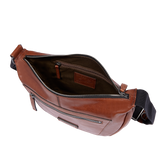 Leather men's belt bag with front zip | The Bridge