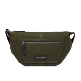 Bauchtasche für Herren aus Leder und Stoff mit Frontreißverschluss | The Bridge