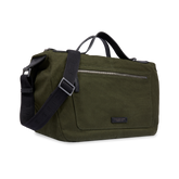 Reisetasche aus Leder und Stoff mit Schulterriemen | The Bridge