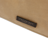 Leather and fabric travel duffle bag with shoulder strap | The Bridge