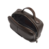 Grained Leather Toiletry Bag | The Bridge