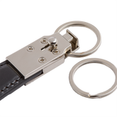 Leather Keyring - Black | The Bridge
