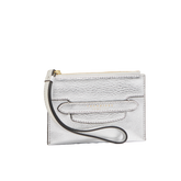 Pochette cuir avec dragonne et zip - Petite maroquinerie pour femmes | The Bridge