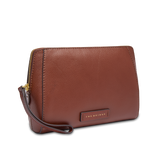 Clutch Leder mit Handgelenksschlaufe und Reißverschluss in mittlerer Größe - Damen-Kleinlederwaren | The Bridge