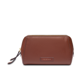 Leder Kulturbeutel mit Doppelreißverschluss - Damen-Kleinlederwaren | The Bridge