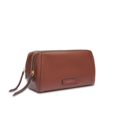 Leder Kulturbeutel mit Doppelreißverschluss - Damen-Kleinlederwaren | The Bridge