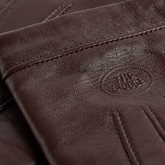 Leather gloves for men - Chestnut/dark ruthenium | The Bridge