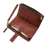 Leather Wrist Wallet with Phone Holder | The Bridge