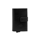 Porte-cartes cuir RFID ouverture rapide - BLACK | The Bridge