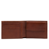 Men’s leather wallet with coin pocket - Brown leather bags and accessories | The Bridge