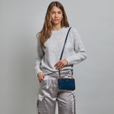 Women's Compact Leather Crossbody Bag | The Bridge
