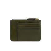 Compact leather card holder with zip | The Bridge