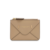 Compact leather card holder with zip | The Bridge