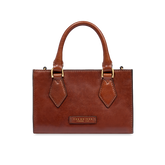 Leather handbag with removable shoulder strap - Handbags | The Bridge