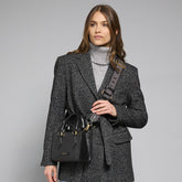 Leather handbag with removable shoulder strap | The Bridge