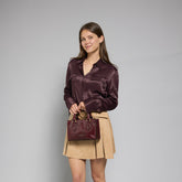 Leather handbag with removable shoulder strap | The Bridge