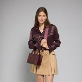 Leather handbag with removable shoulder strap | The Bridge