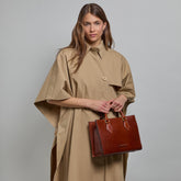 Leather handbag with detachable strap | The Bridge