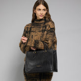 Leather handbag with removable shoulder strap | The Bridge