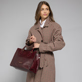 Leather handbag with removable shoulder strap | The Bridge