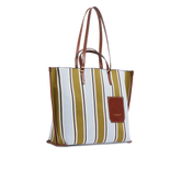 Leather and fabric shopper bag - Luna Collection | The Bridge