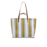 Leather and fabric shopper bag - Luna Collection | The Bridge