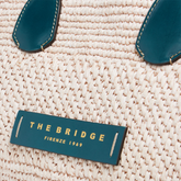 Sac cabas en cuir et paille de Vienne | The Bridge