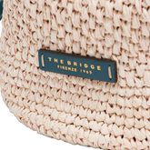 Leather and Vienna straw bucket bag | The Bridge