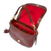 Leather crossbody bag with chain strap | The Bridge