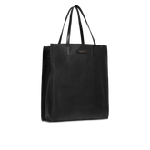 Bolso shopper de piel Mirra - Negro/oro - Mirra Collection | The Bridge