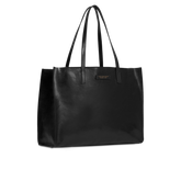 Sac shopper en cuir Mirra - Noir/or - Sac cabas | The Bridge