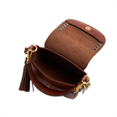 Pearl District Holiday Edition - Borsa a tracolla in pelle con dettagli bronzo | The Bridge