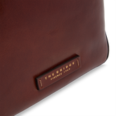 Leather bucket bag with shoulder strap and handle | The Bridge