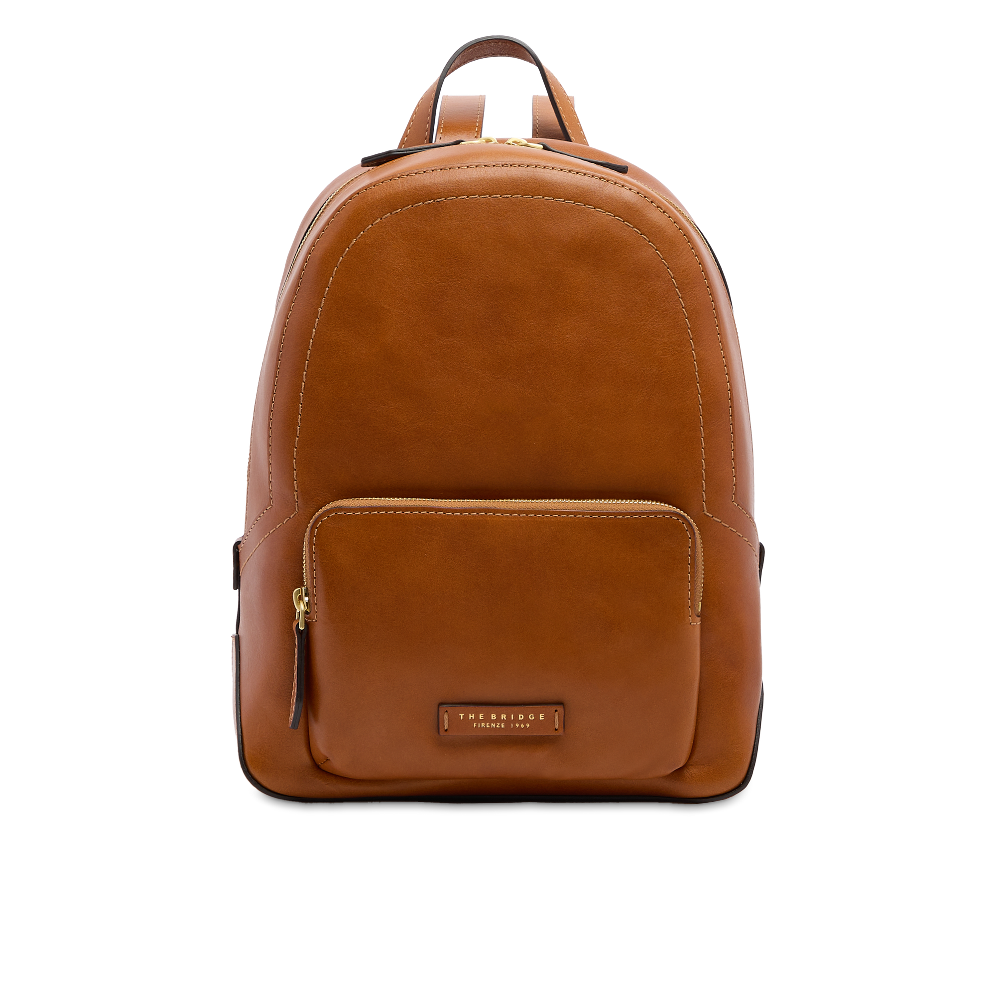 bridge leather backpack Women’s with front pocket The exclusive The Bridge material is a truly unique piece that is destined to acquire value and beauty over the years Women’s small leather backpack