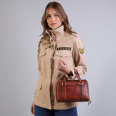Leather handbag with removable shoulder strap | The Bridge