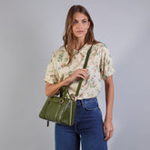 Leather handbag with removable shoulder strap | The Bridge