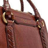 Leather handbag with removable shoulder strap | The Bridge