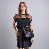 Mini leather hobo bag | The Bridge