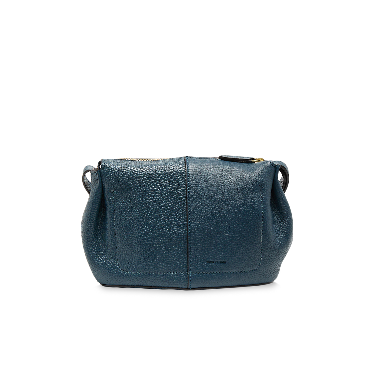 Women's Pebbled Leather Crossbody Bag NIGHT/GOLD | The Bridge