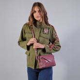 Leather crossbody bag with zip closure | The Bridge